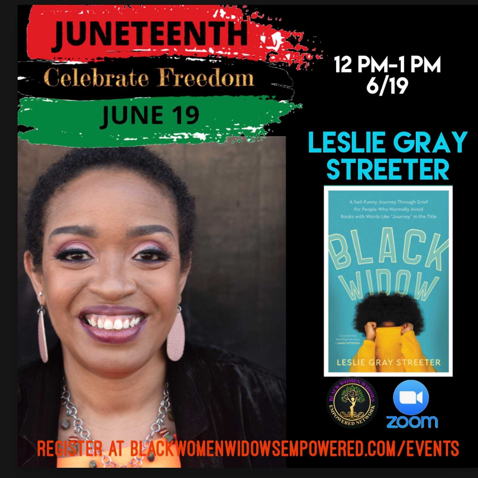 Juneteenth Chat with Black Widow author, Leslie Gray Streeter!